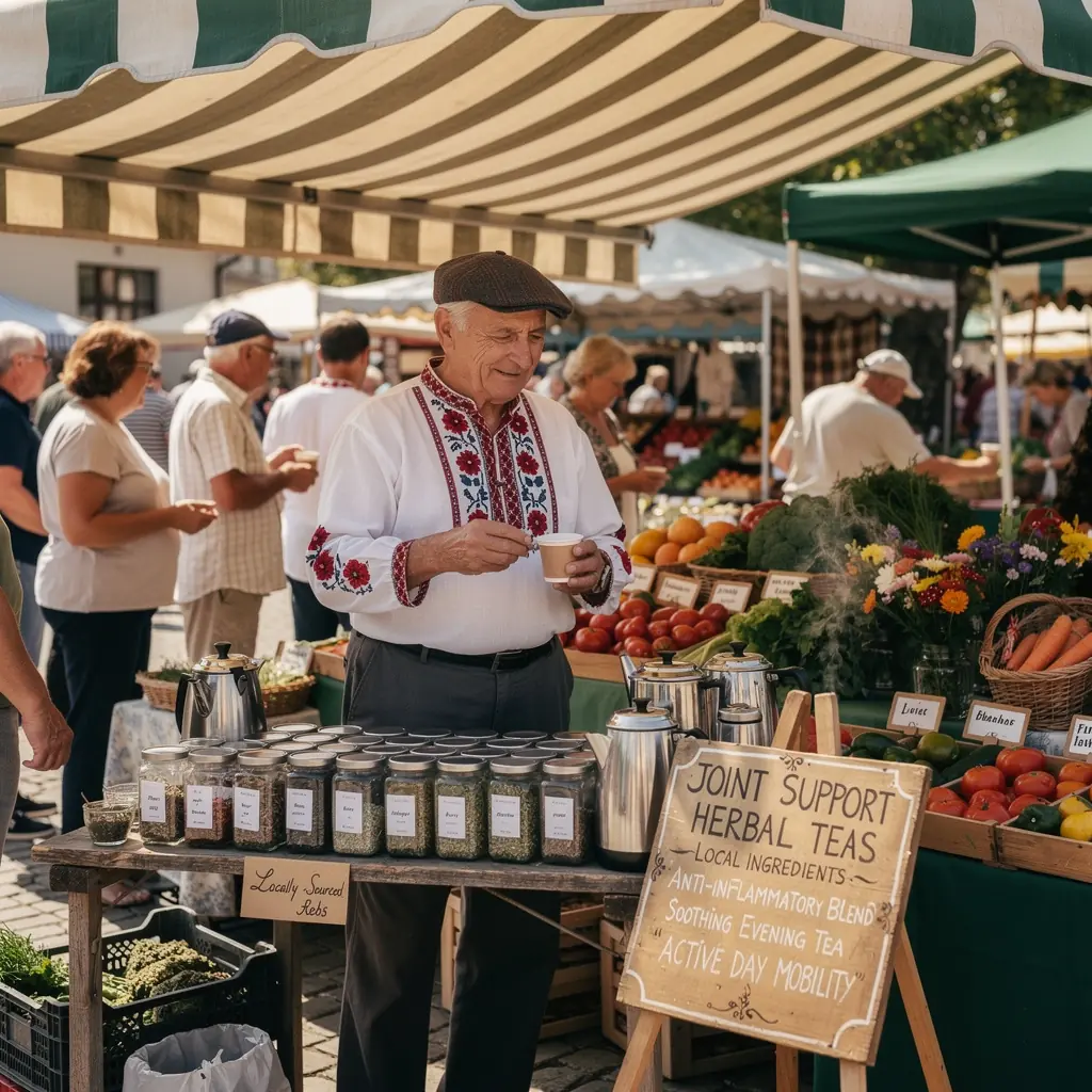 Tea készítési folyamat lépésről lépésre, az elkészítéshez szükséges eszközökkel az asztalon.