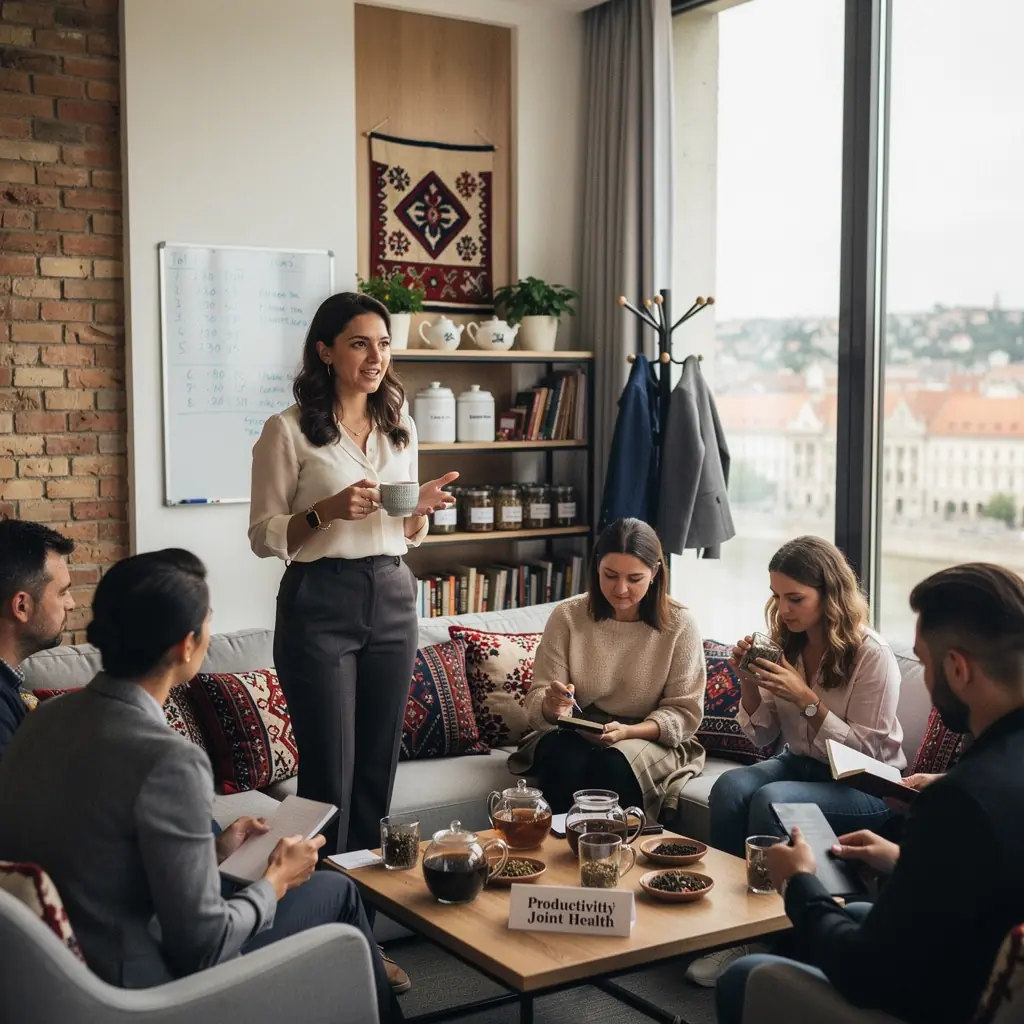 Zöld tea levél közelről, amely gazdag antioxidánsokban.