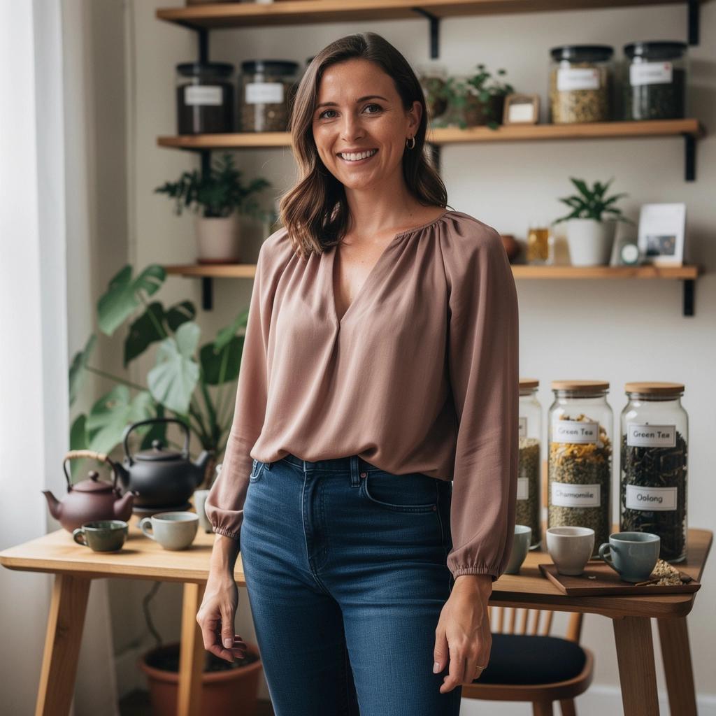 Két csésze ízületjavító tea, amelyet gyógynövényekből készítettek, egy asztalon, körülötte gyógynövényekkel.